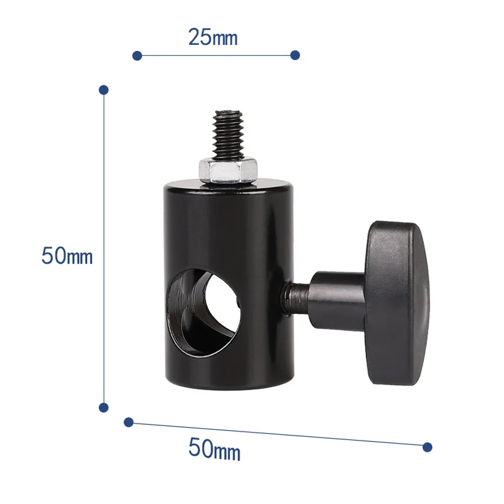 Adaptador de soporte de lámpara para fotografía, interfaz de rosca de 1/4 ", soporte de montaje convertidor para fotografía, adaptador de soporte de luz, 1 ud.