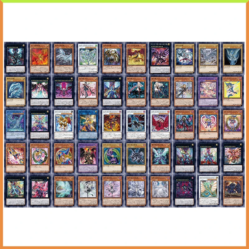 

50PC Anime Yu-Gi-Oh DIY ACG Tabletop Battle Game Laser Cards Black Magician Girl Toys for boys Collectible Card Birthday Present