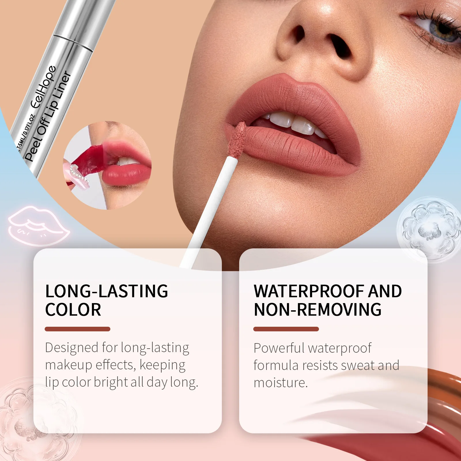Peel-off lipgloss tatuagem batom de longa duração fosco veludo mancha labial à prova dwaterproof água copo antiaderente vermelho matiz labial maquiagem cuidados cosméticos