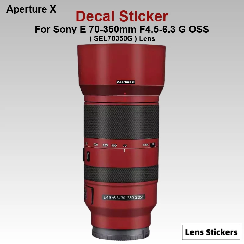 

Для Sony E 70-350 мм F4.5-6.3 G OSS ( SEL70350G) наклейка на объектив камеры с защитой от царапин, защитная пленка, защитная пленка для кожи