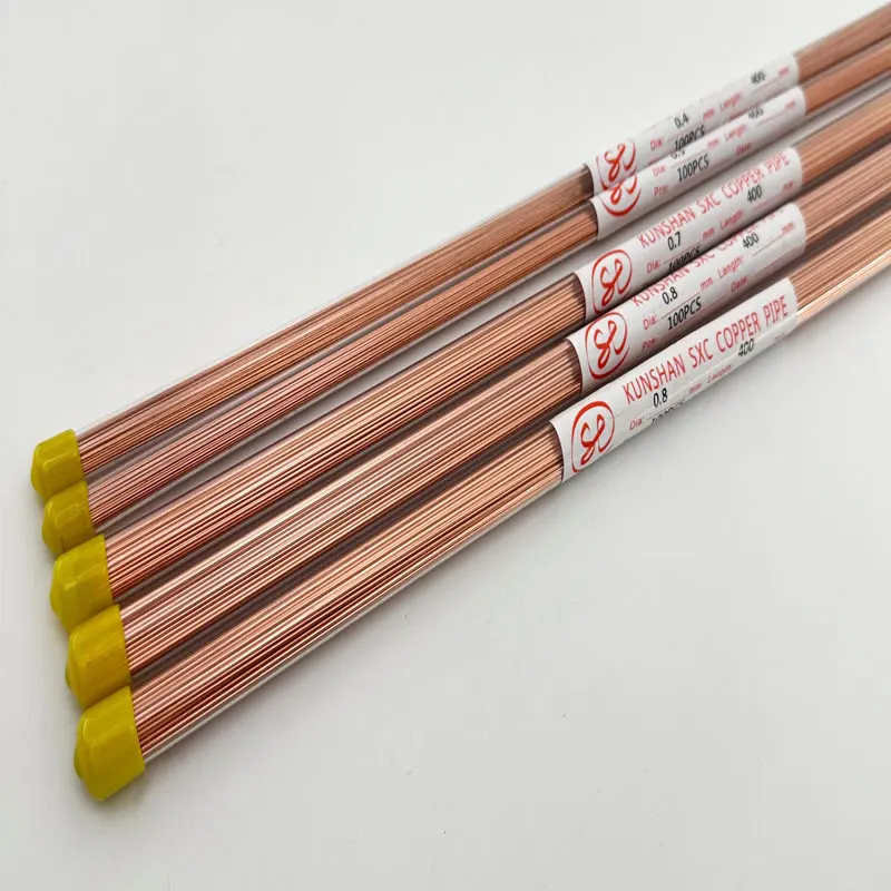 (50PCS/LOT) 1.5x400MM EDM Copper Tube Single Hole, Copper EDM Tubing Electrode Tube Single Channel, Diameter 1.5mm, 400mm Long