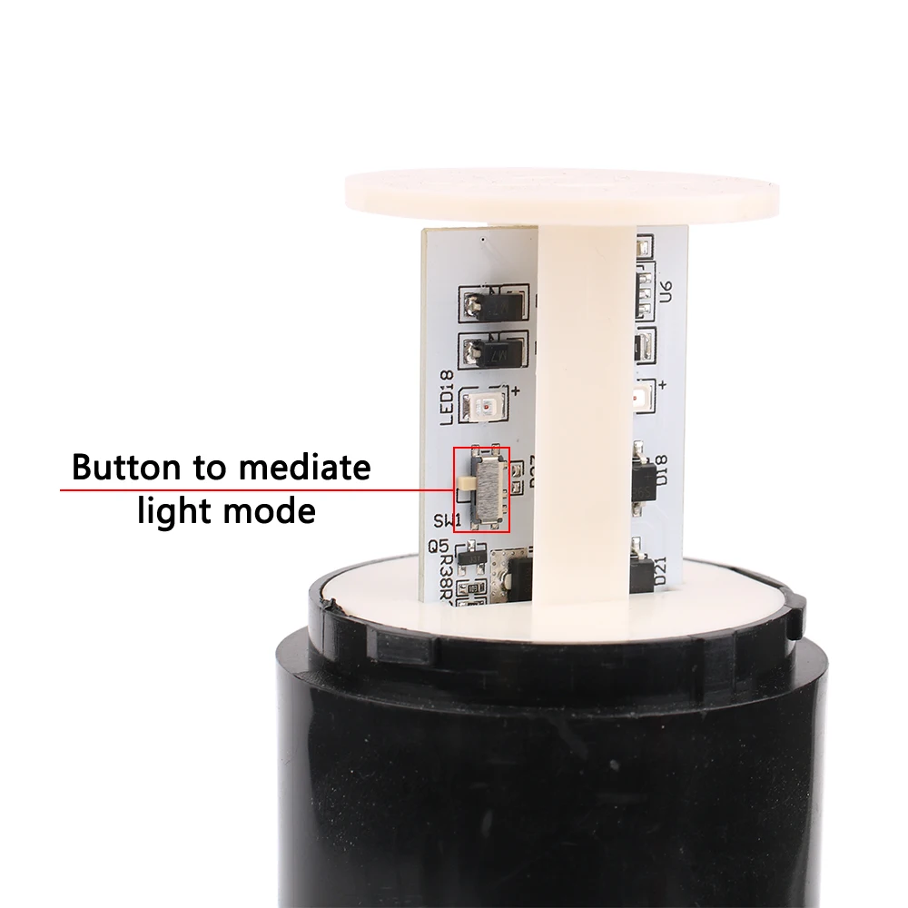 55mm de diámetro 24v DC 220v luz constante LED torre de señal luz multicapa luces de alarma apilables advertencia para máquina Industrial