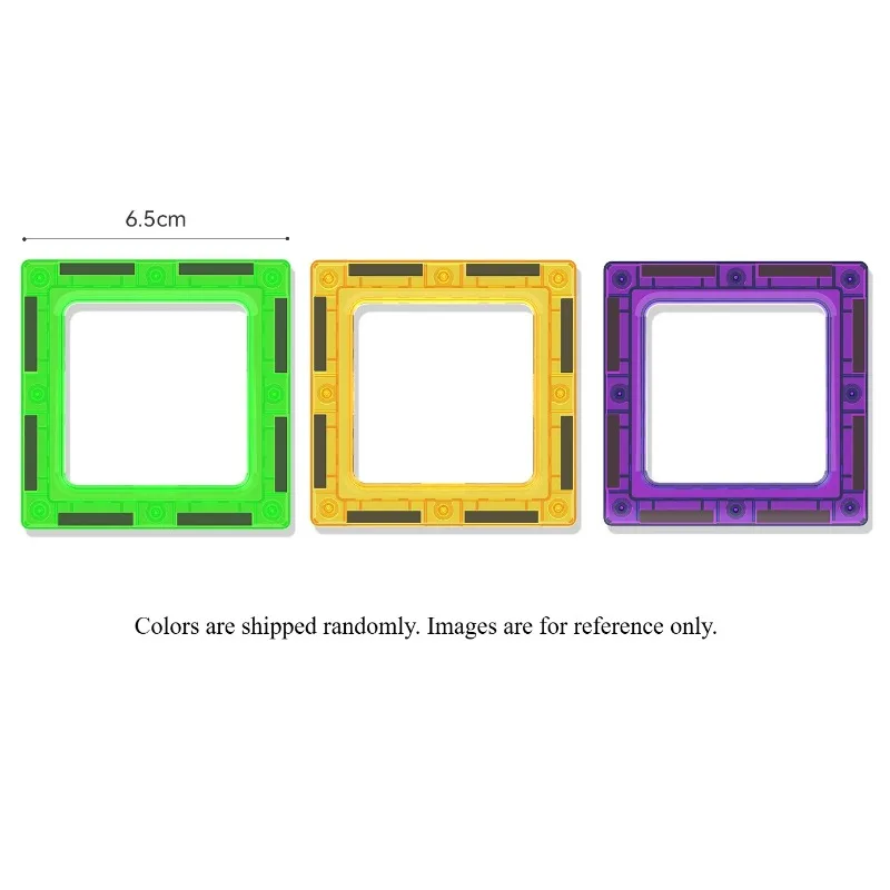 Polygonal Light-transmitting Magic Window Magnetic Sheet Loose Piece Supplement To Spell Out The Light Puzzle Magnetic Toy