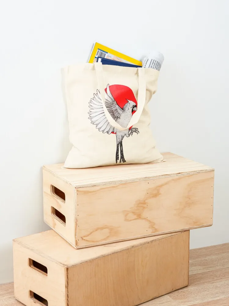 Rote Cardinal-Einkaufstasche