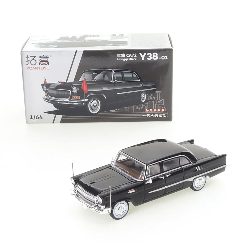 

XCARTOYS 1/64 Red Flag CA72 Black Cars Alloy Toys Motor Vehicle Die-casting Automotive Model Ornaments Cas Toys