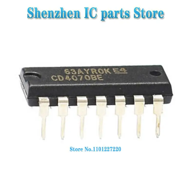 10pcs/lot CD4070BE DIP14 CD4070 4070BE DIP-14 In Stock