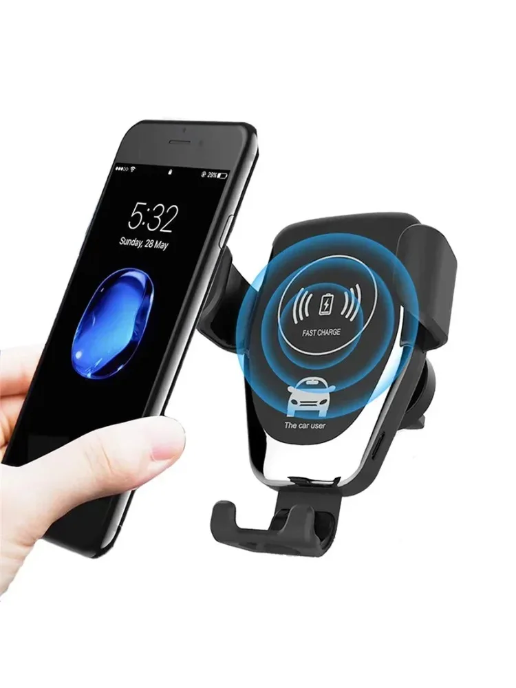 Kabelloses Lade-Handyhalterung-Ladegerät für iPhone 16 15 14 13 12 11 Pro XS Max XR Samsung Xiaomi Schnelle kabellose Auto-Ladegeräte