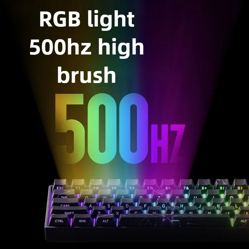 FUN60 Max RGB игровая клавиатура с магнитным переключателем, быстрый триггер, механическая клавиатура 8K для игры и подарка