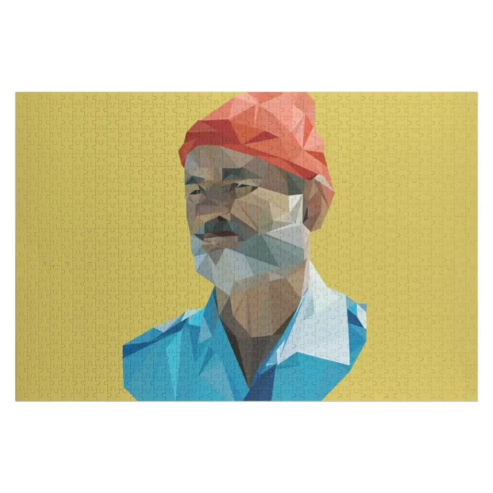 

The Life Aquatic with Steve Zissou geometric low poly portrait - Bill Murray Jigsaw Puzzle Custom Kids Toy Puzzle