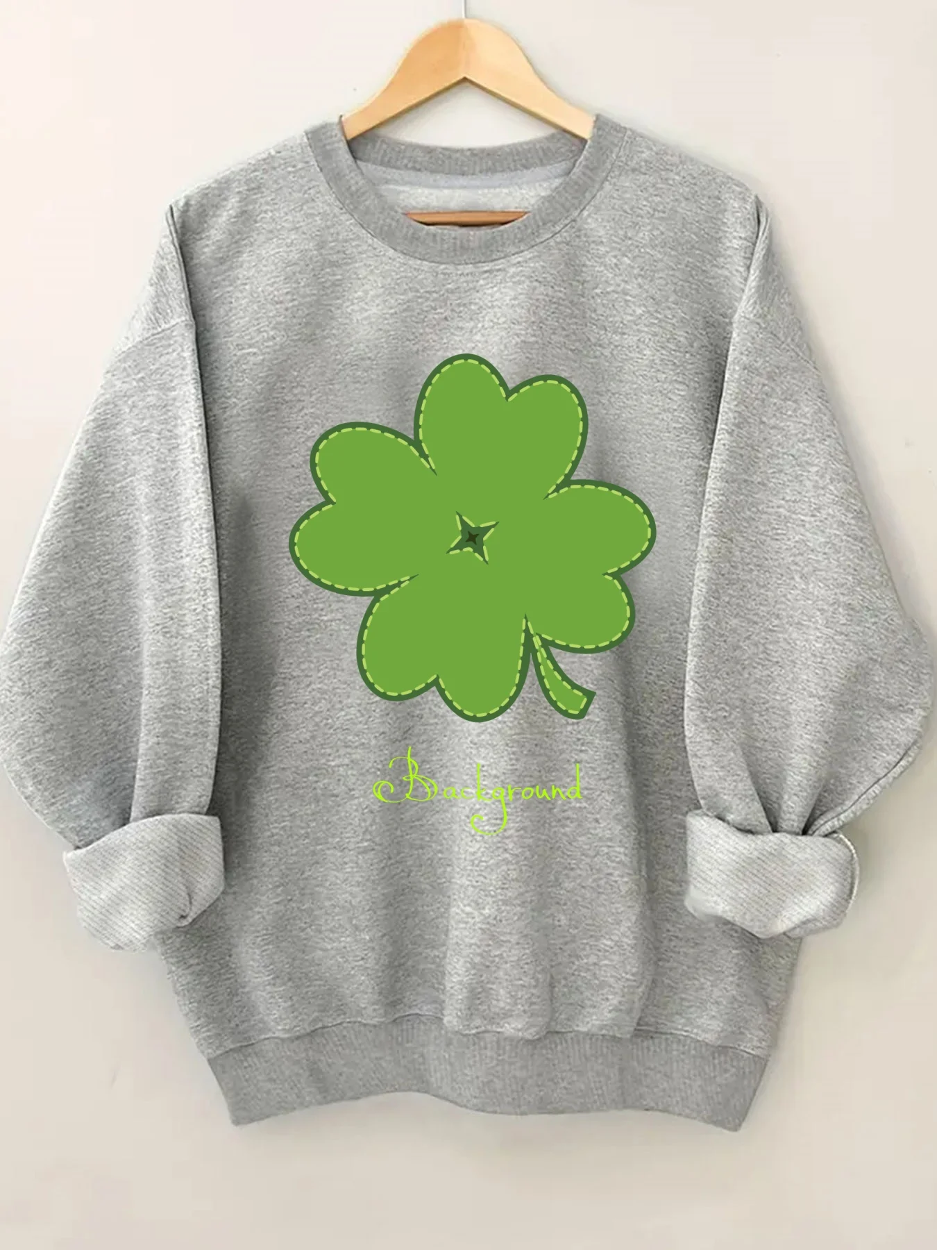 

Модный женский свитшот с круглым вырезом и растительным принтом, стильный графический дизайн, повседневный топ-пуловер с круглым вырезом для женщин