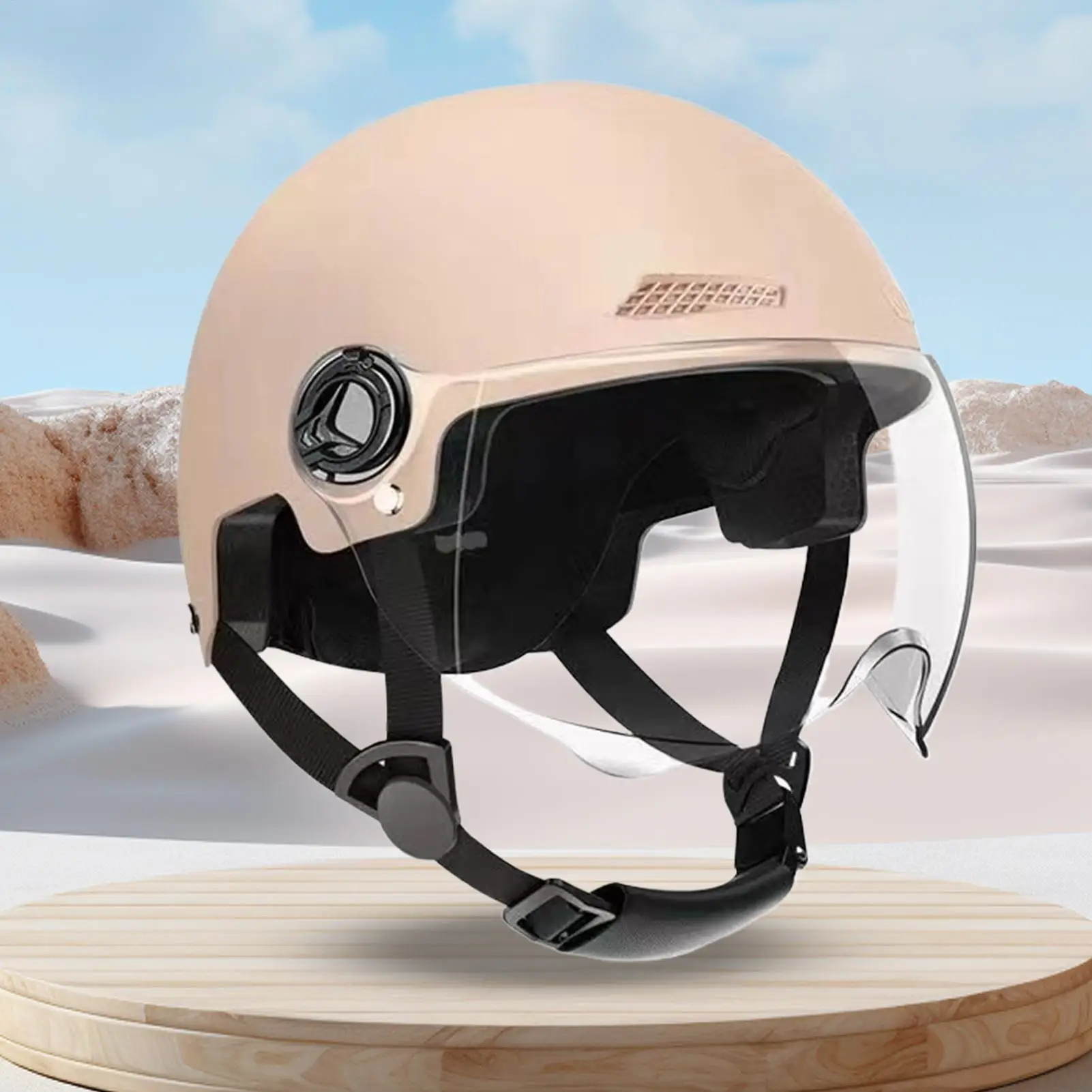 

Scooter Helmet With Removable Visor Adjustable Breathable Unisex Bicycle Helmet Shield For Urban Ride Outdoor Cycling
