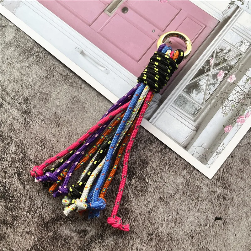 Accessories Handmade Landyard Colorful Cord for Keys Braid Pendant Bag Rope Strap Metal Keyring Lanyard Premium Chain Decorate