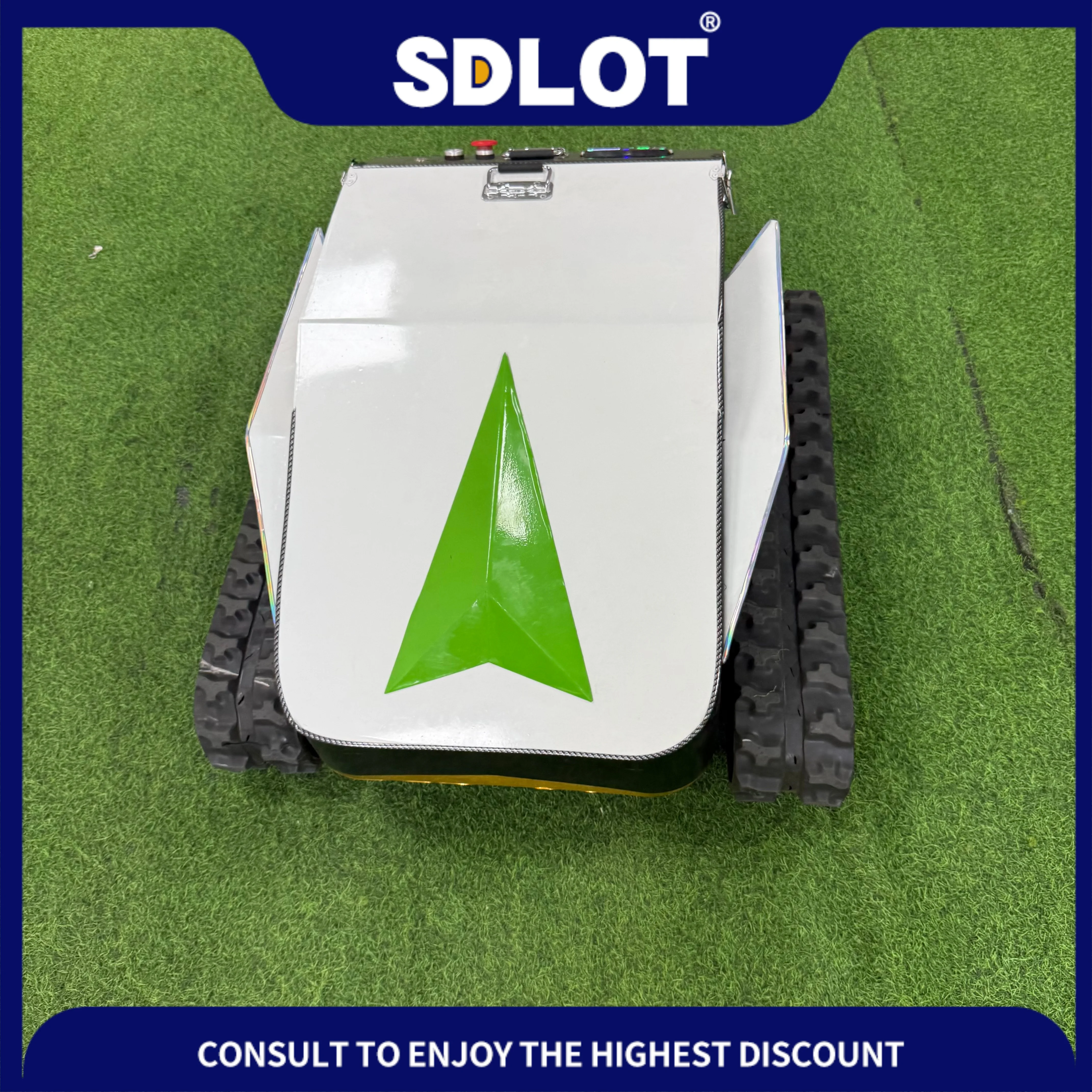 Controlled Lawn Mower Intelligent Mowing Robot for Orchards Fields Slopes Small Lithium-Ion Battery Powered Lawnmower view 5