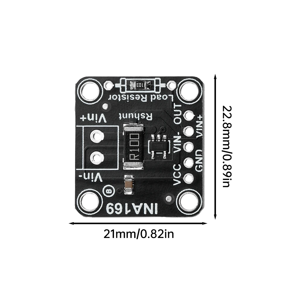 Current Sensor Board High Precision Analog to Current Sensing Breakout Converter INA169 Module Current Monitor Power Supply