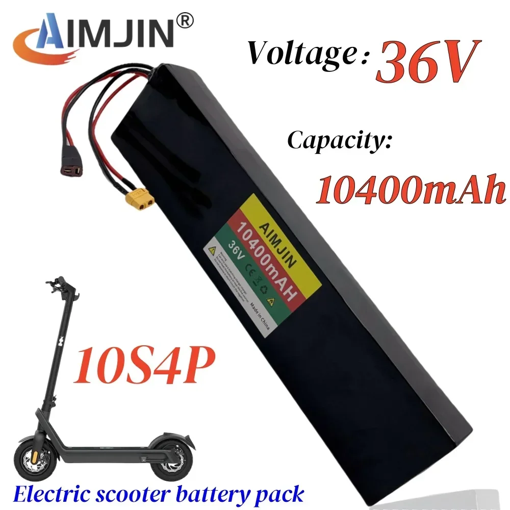 

36V 10400mAh Rechargeable Lithium Battery Pack 10S4P for Electric Scooter Electric Battery with BMS