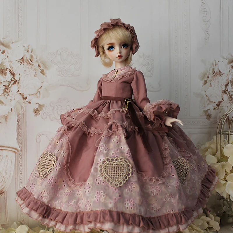 

1/4 1/3 Scale BJD Western-Style Long Dress European Palace Retro Lolita Outfit For BJD/SD MSD SD13 Girl Doll Clothes C1685