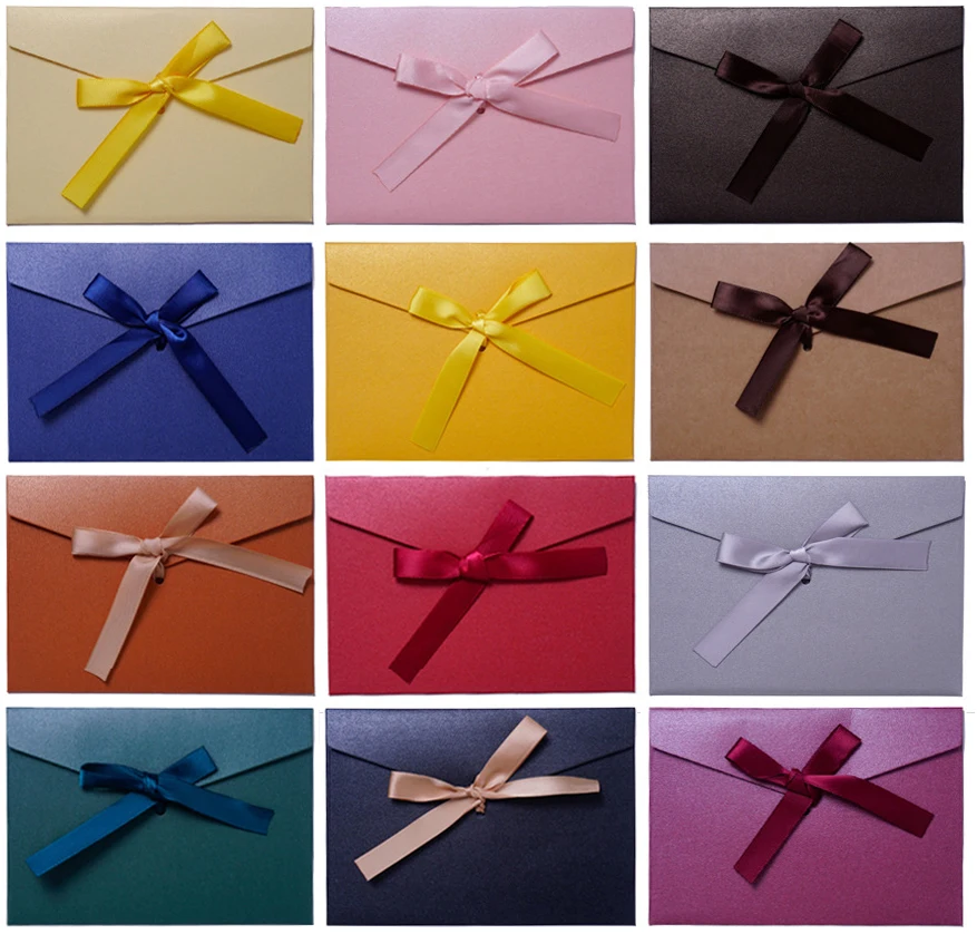 

10 шт./компл., классические ретро-бумажные конверты с галстуком на крафт-бумаге для свадебных приглашений, подарочный конверт, сумка для поздравительных открыток 175x124 мм