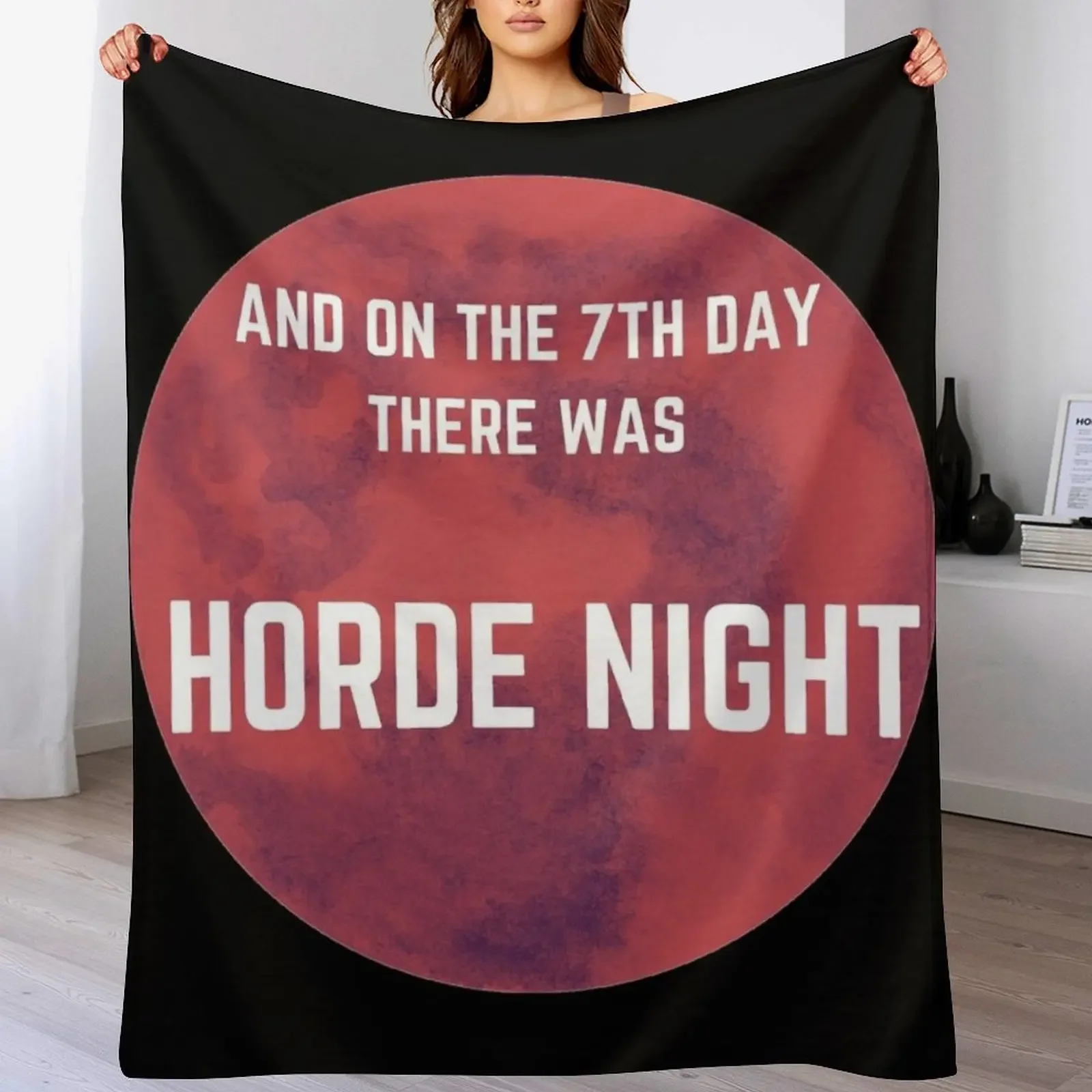 Zombie 7 Days to Die Funny Gamer Horde Night Throw Blanket Lightweight Warm Blanket for Travel Camping