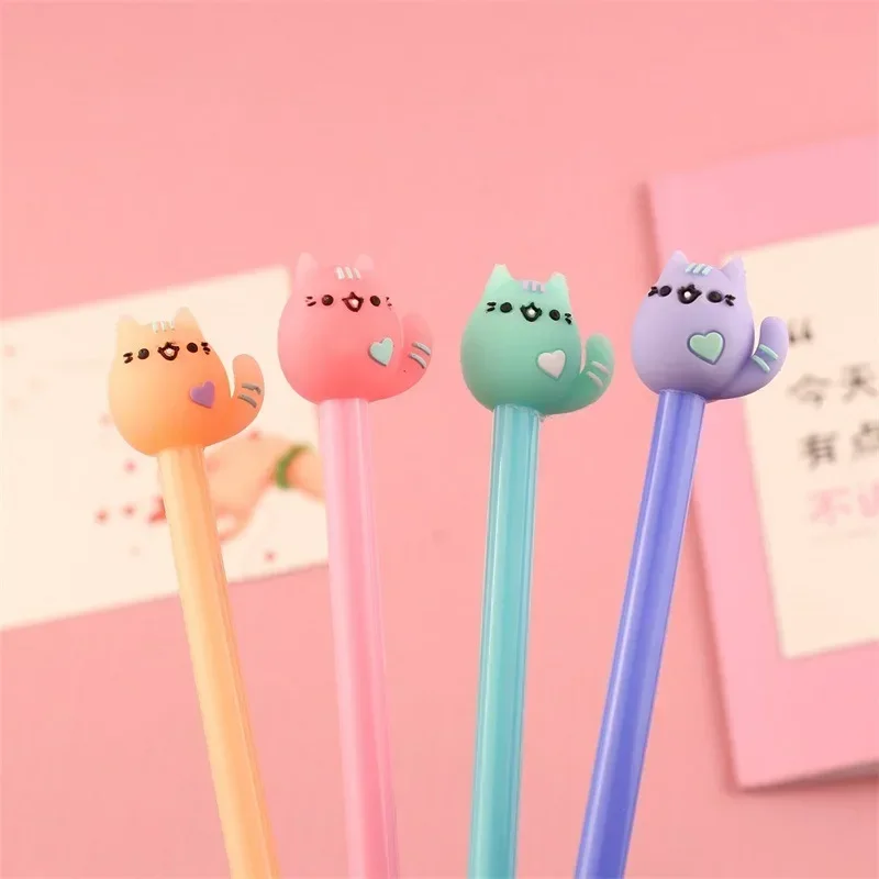 Pusheens Cute Gel Pens Student School Office Accessories Kids Anime Kawaii Stationery Children Writing Draw Art Supplies Gift