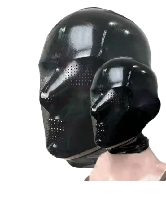 

Sexy Latex Head Cover Unisex Rubber Microporous Mask