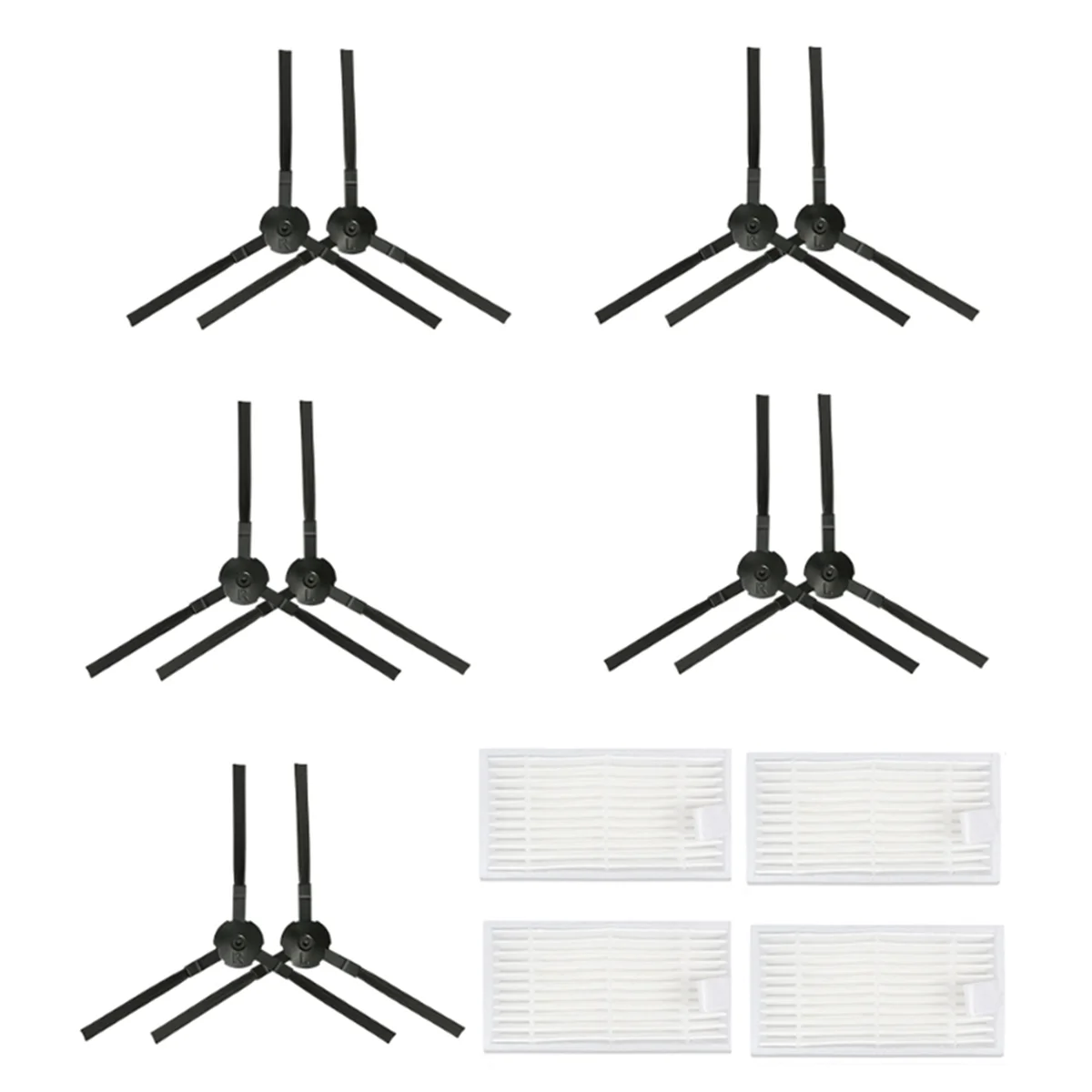 사이드 브러시 헤파 필터, Ilife V5 X5, 팬더 X500, ECOVACS CR120 X600 진공 청소기 교체 부품, 14 개