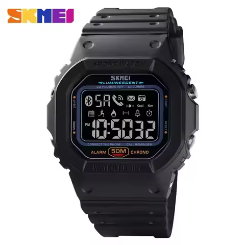 SKMEI Pedometer Calorie Tracker For Iphone Huawei Xiaomi Male relogio Mens Bluetooth Wristwatches 1629 Sport Digital Watch