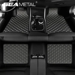 SEAMETAL 4Pcs Car Floor Mat Full Set Universal Non-Slip Auto Carpet Waterproof All-Weather Car Mat Anti Scratch Cargo Liner