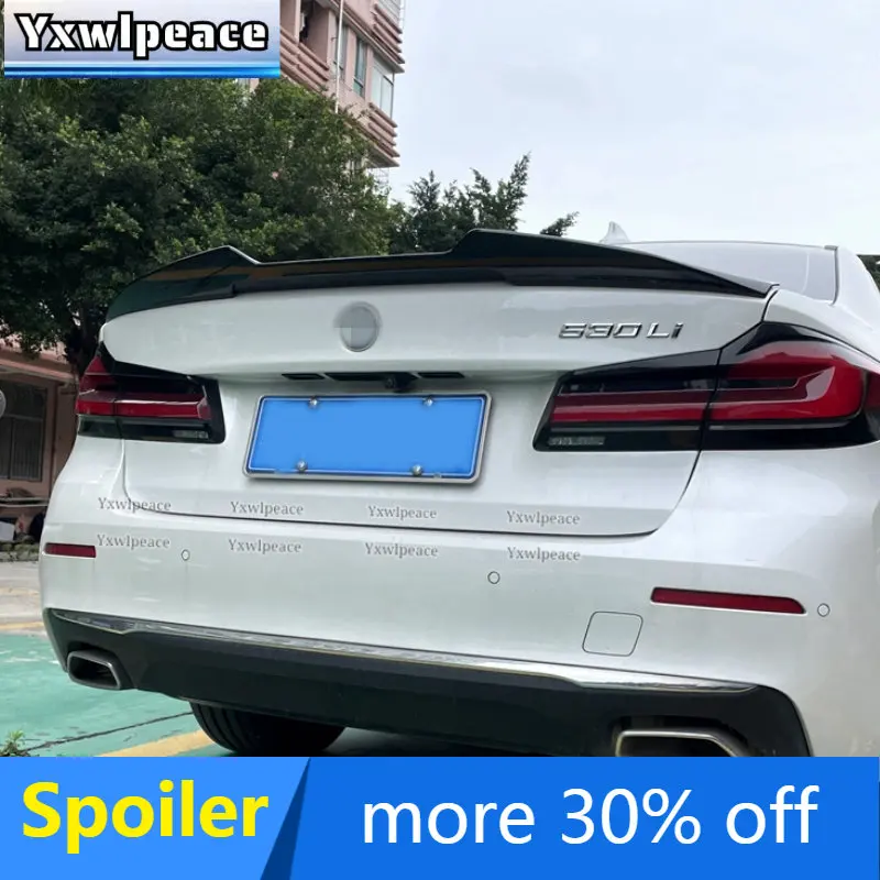 

For BMW G30 G38 2018-2022 Spoiler 520i 535i 530i 525i ABS Plastic PSM Style Unpainted Primer Rear Trunk Lip Spoiler Car Styling