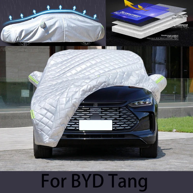 

Чехол для автомобиля BYD Tang, защита от града, защита от дождя, защита от царапин, пилинг, защита автомобильной одежды