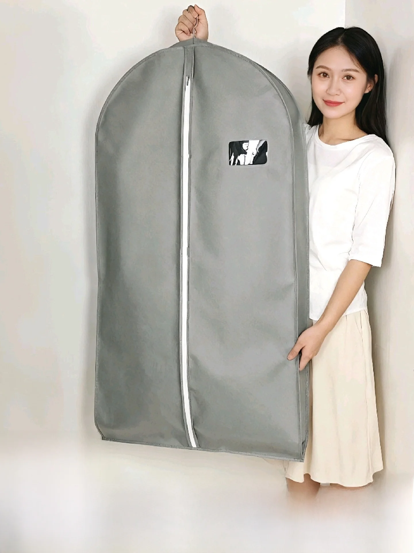 

Yoyo La Large Coat Dustproof Bag Fur Coat Dust Cover Hanger Bag Fur Storage Bag Anti-Oxidation Mold Proof