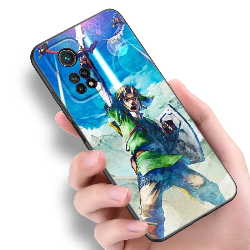 The Legend of Zeldas Black Silicone Phone Case For Xiaomi Mi 9 SE 8 10 10T 11 12 13 Lite 9T 11T 12S 12T 13T 14 Pro 5G NE 11i 12X image 3