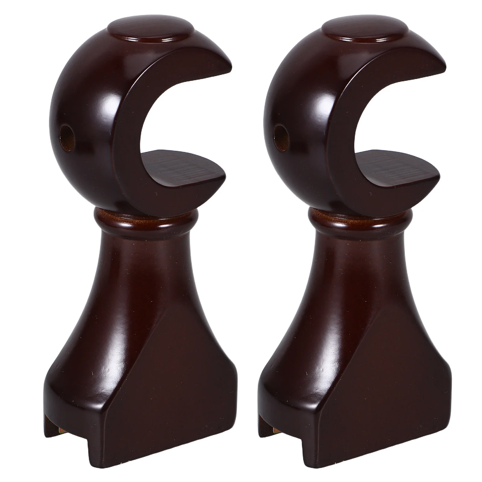 2 قطعة عمود الستارة بين قوسين الخشب الثقيلة دعم لغرفة المعيشة غرفة نوم المطبخ نافذة قضيب الستارة حامل الملحقات