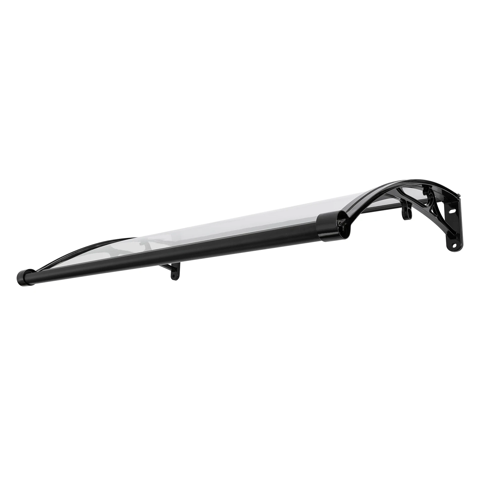 Weather-Resistant Front Door Canopy with 110.23lbs Load Capacity, Efficient Drainage Design, Modern Curved Structure, Easy