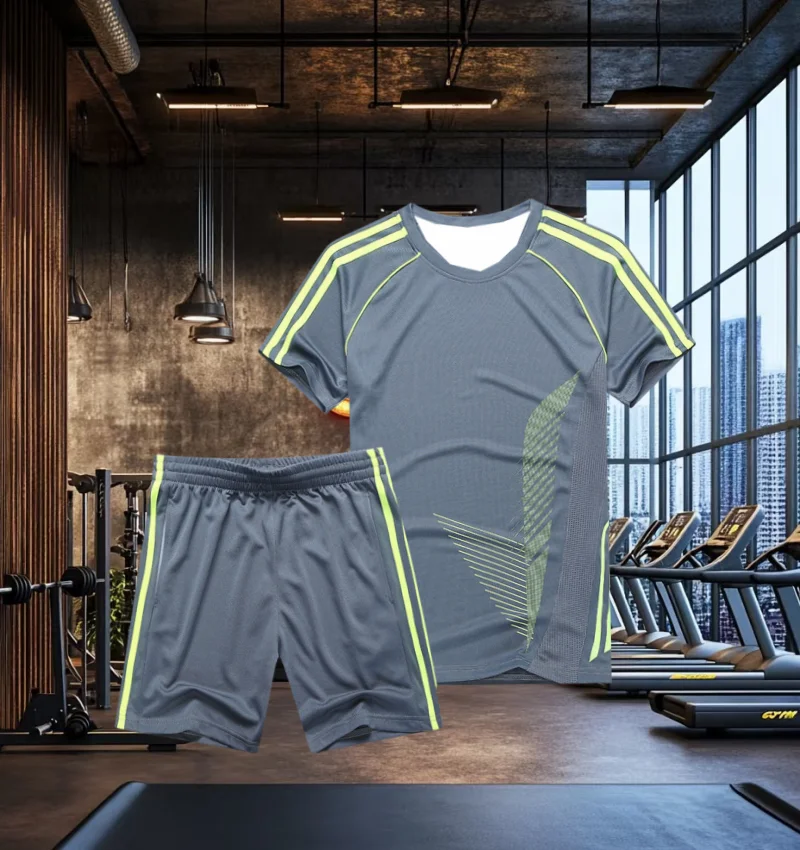 

Summer Breathable Quick-drying Short-sleeved Shorts Set Adult Men, Women and Children Parent-child Sports Fitness Training Set
