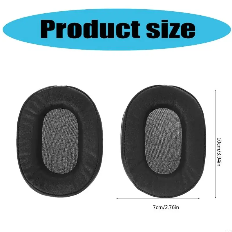 Y88B ยืดหยุ่นแผ่นรองหูฟังสำหรับ ATH-MSR7 M50X M40X หูฟังตัดเสียงรบกวนหูฟังหนังแผ่นรองหูฟังแขน Earcups
