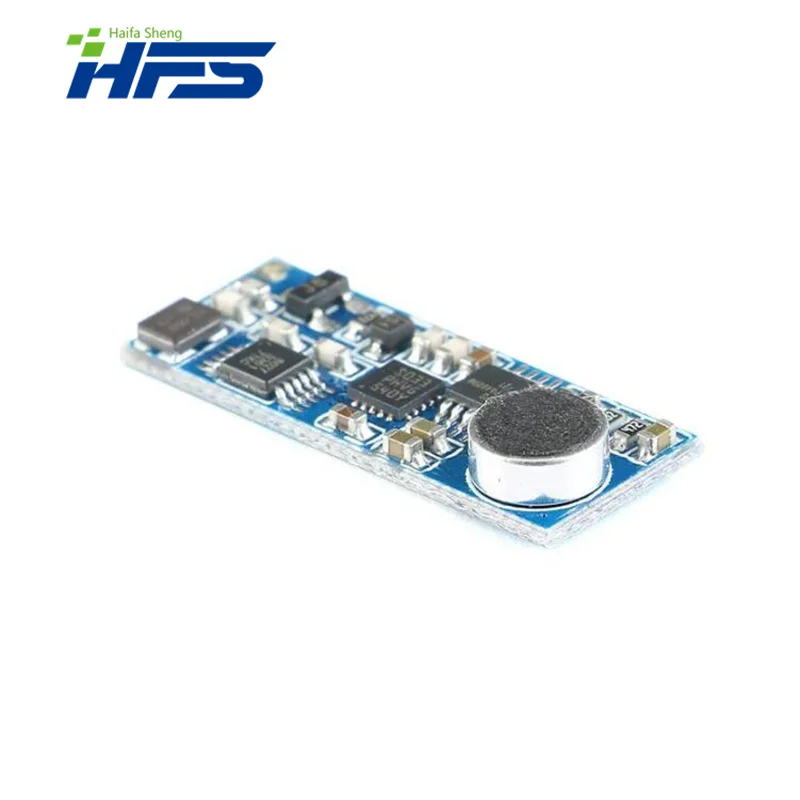 Mini Mono Single Channel Transmitter Board FM Wireless Transmitting Microphone Module Serial Port Control DC 3V-5V 76M-108MHz