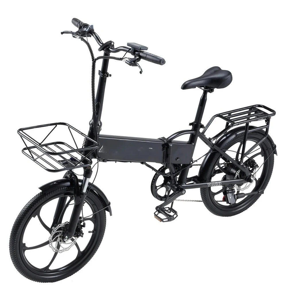 Electric Bike 500W Motor 48V 12.8Ah Lithium battery 20*1.95inch tire Max Speed 40KM/h Electric Bicycle City E bike