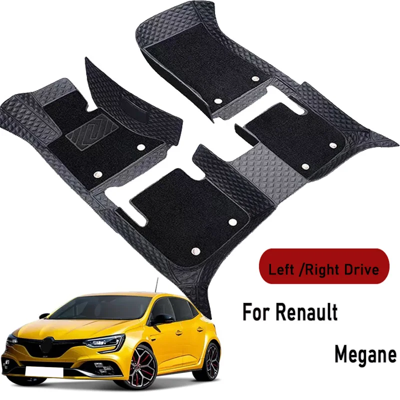 Car floor mats for Renault Megane 2006 Customauto foot Pads automobile carpet cover interior accessories