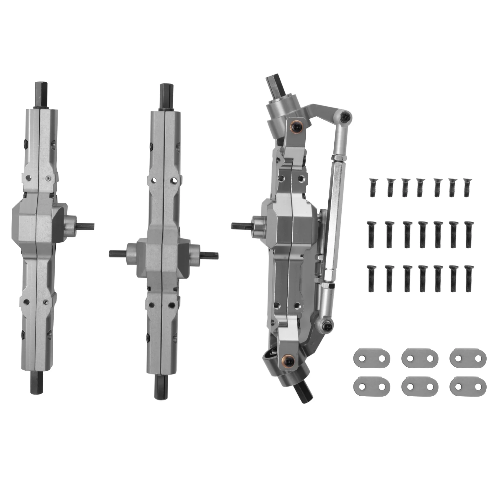 B78B-Metal Front Middle Rear Bridge Axle Gearbox For WPL B16 B36 FY004 1/16 RC Car Truck Upgrade Parts Accessories