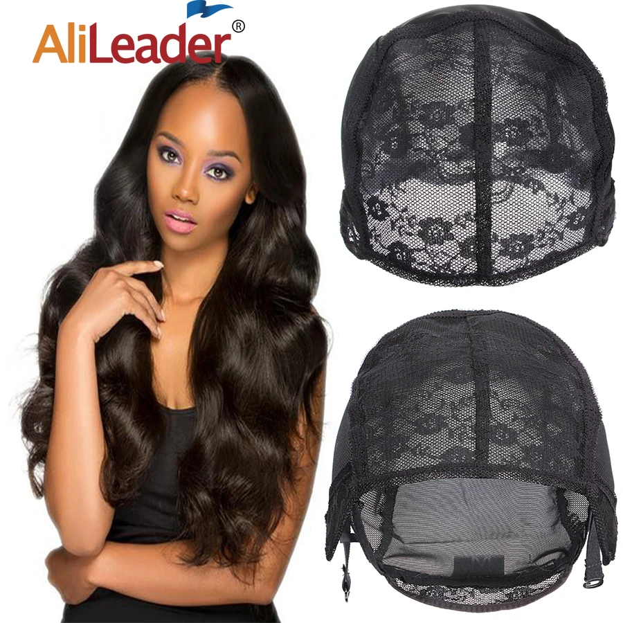 Wig Accessories Wig Cap For Making Wig Lace Front Hair Nets Double Layer Ventilated Wig Cap Adjustable Buckle Women Elastic Wig