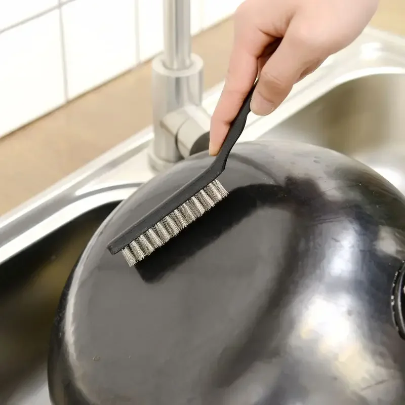 2 spazzole metalliche, spazzole metalliche e spazzole in rame, in acciaio inox, per rimuovere la ruggine, rimuovere gli strumenti di pulizia, parti meccaniche, accessori per la pulizia