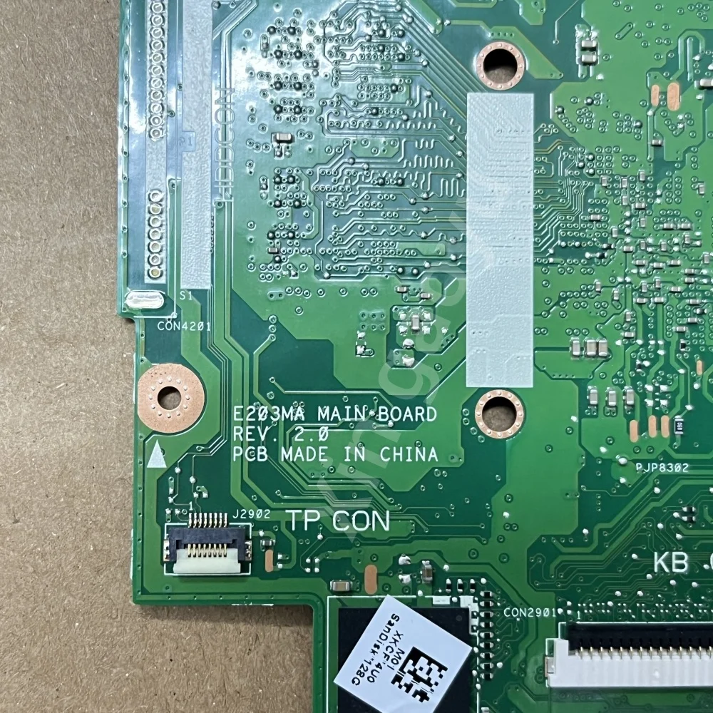

Оригинальная материнская плата для ASUS VIVOBOOK E12 E203MA E203MAH, материнская плата для ноутбука N4000 N5000 4G-RAM SSD-128G