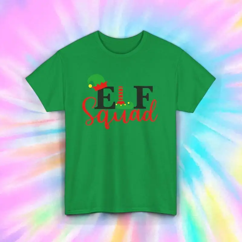 

Футболка Elf Squad, одинаковые рождественские праздники для всей семьи, S 5XL