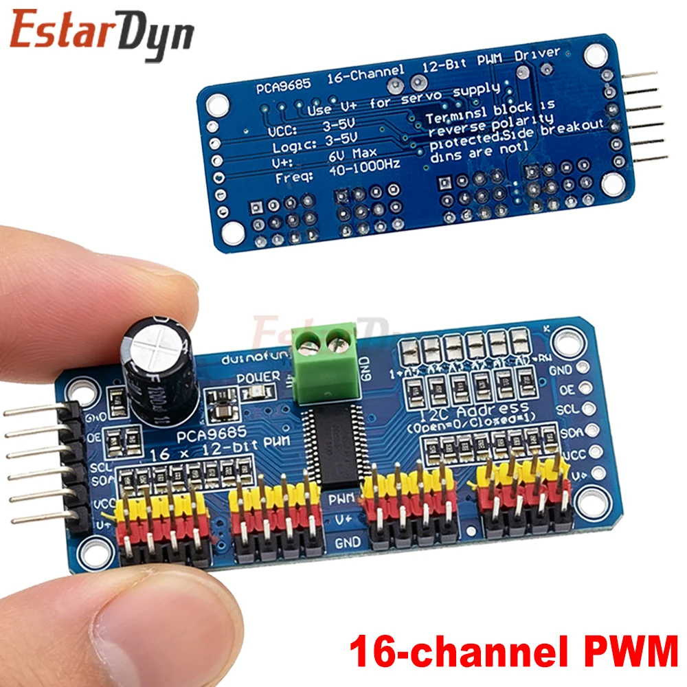 Raspberry Pi Kit - Estardyn PCA9685 16 Saluran 12-Bit PWM