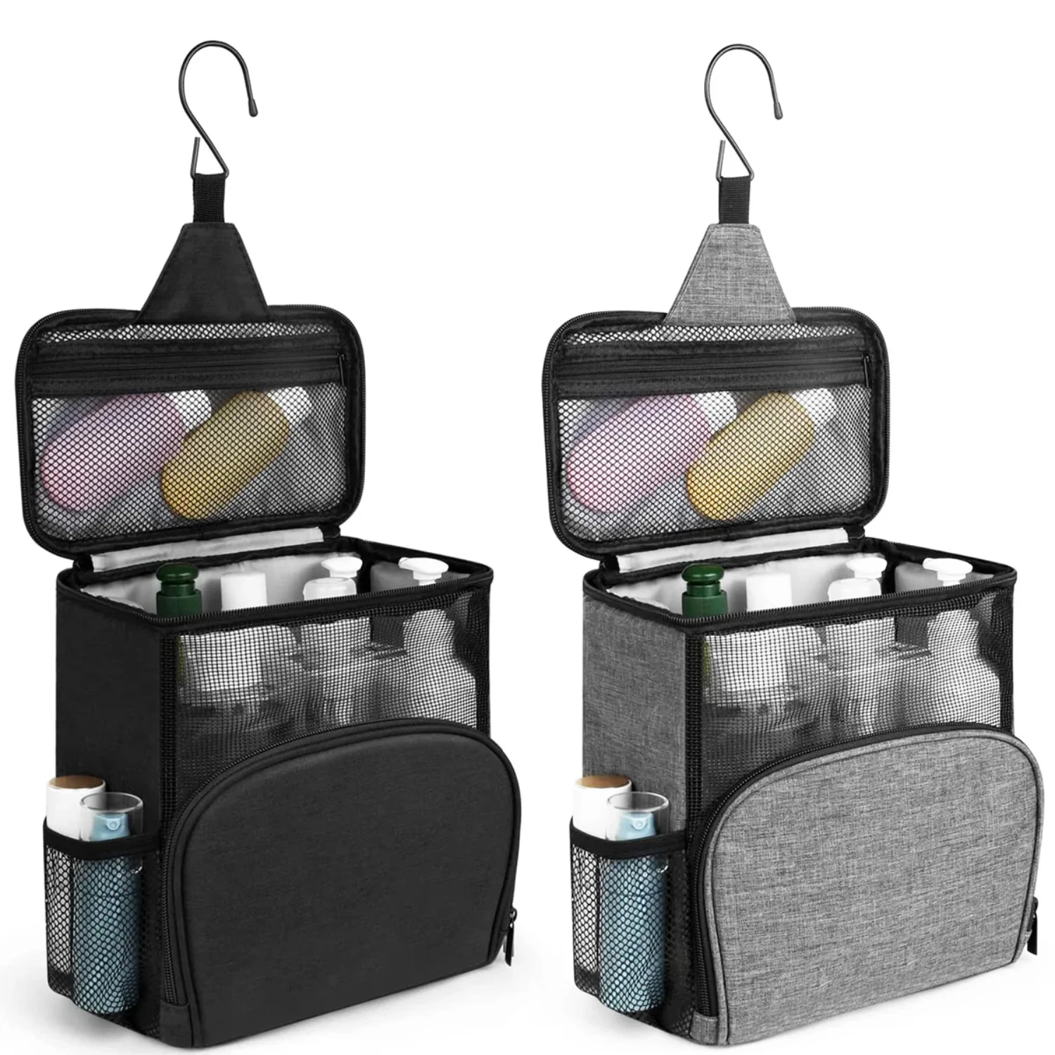 

Shower Caddy Bag Portable Hanging Shower Tote Bags with Hook Travel Toiletry Bag Makeup Organizer Pouch Cosmetic Bag