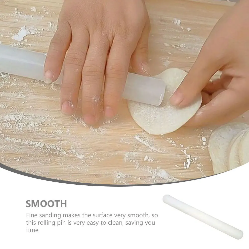 

Plastic Dough Rolling Pin Ergonomic Handle Smooth Surface Kitchen Rolling Stick for Baking Pizza Cookies Pastry Dough Roller