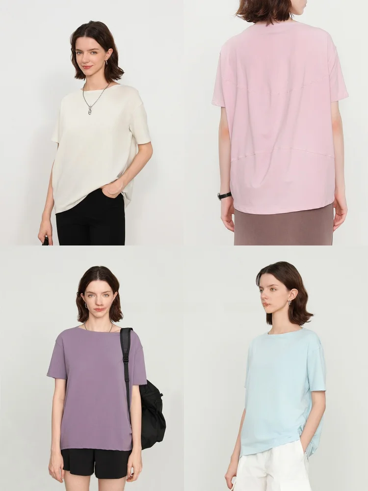 

Loose Women's ort Sve T-irt Summer ba Cotton Turtle Ba Pattern Casual Comfortable Breathable Fem Top