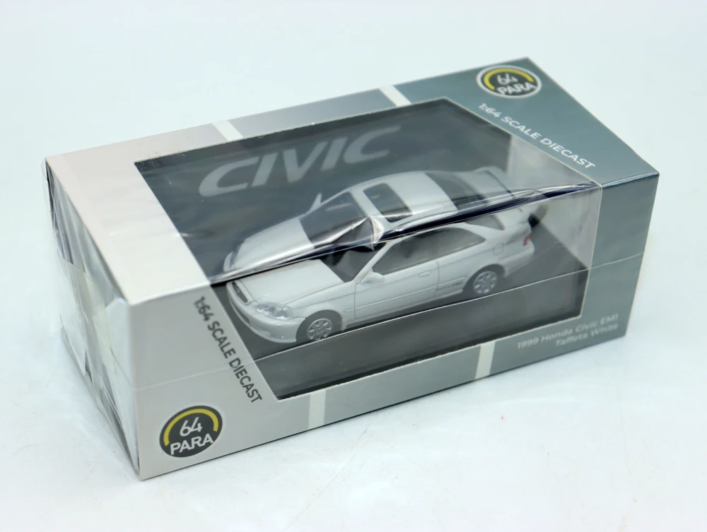 New 1/64 Scale 1999 Civic EM1 By Para6464 Diecast Alloy Toy Cars Simulation Model For Collection gift