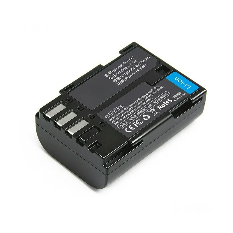 New Replacement Rechargeable Camera Battery 7.4V 2000mAh D-LI90 for Pentax K01 K1 K3 K5 K7 K32 K-52 645Z 645D view 4