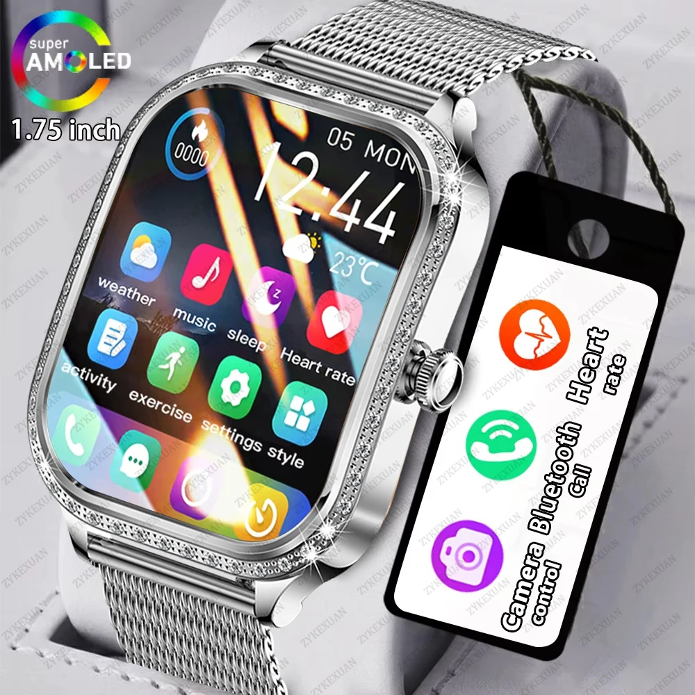 ใหม่นาฬิกาสมาร์ทสําหรับผู้หญิงกันน้ําบลูทูธฟิตเนส Tracker Smartwatch Mujer นาฬิกาสตรีดิจิตอล Heart Rate Monitor